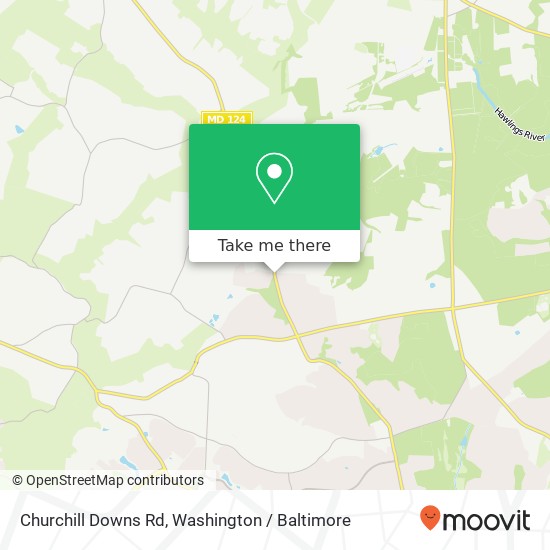 Mapa de Churchill Downs Rd, Gaithersburg, MD 20882