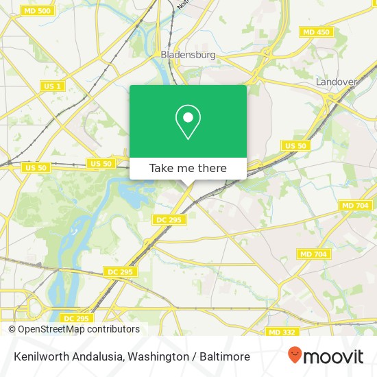 Mapa de Kenilworth Andalusia, Capitol Heights, MD 20743