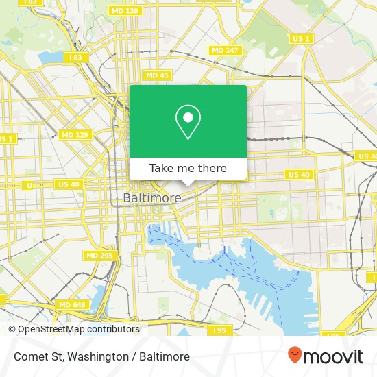 Comet St, Baltimore, MD 21202 map