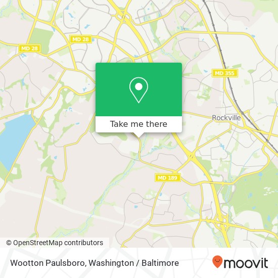 Mapa de Wootton Paulsboro, Rockville, MD 20850