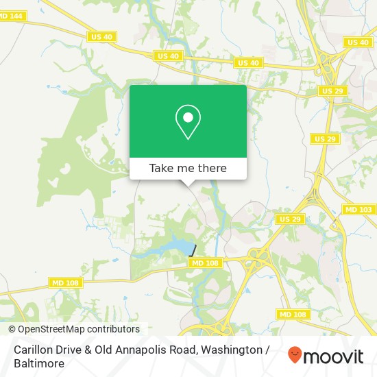 Carillon Drive & Old Annapolis Road, Carillon Dr & Old Annapolis Rd, Ellicott City, MD 21042, USA map