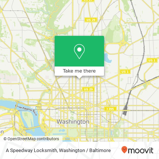 A Speedway Locksmith, 1810 14th St NW map