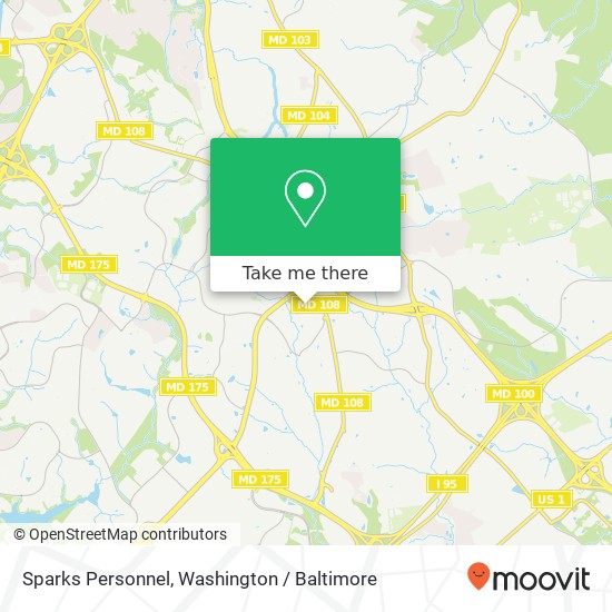Mapa de Sparks Personnel, 5850 Waterloo Rd