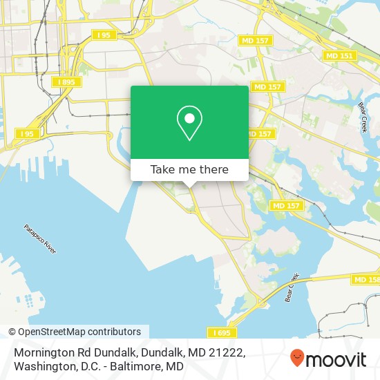 Mapa de Mornington Rd Dundalk, Dundalk, MD 21222