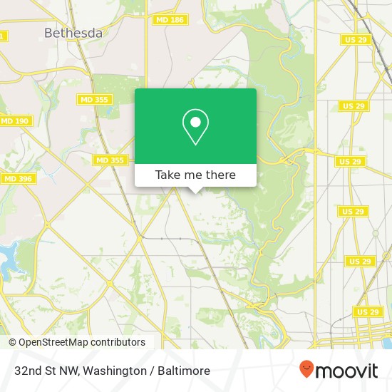 32nd St NW, Washington, DC 20008 map