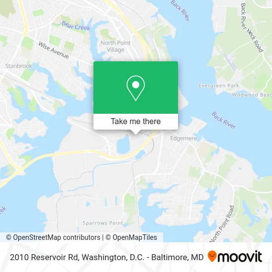 2010 Reservoir Rd map