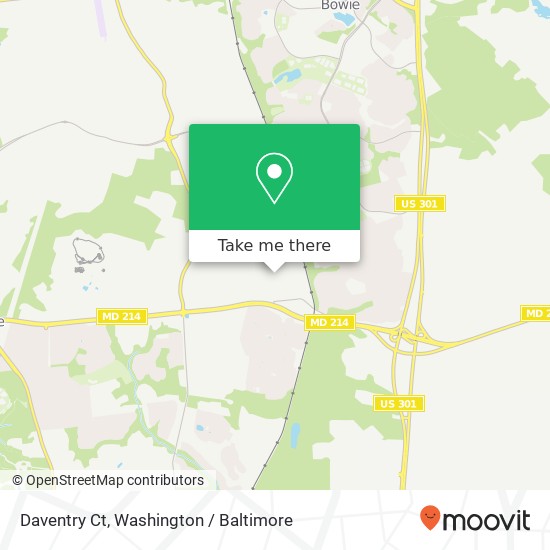 Mapa de Daventry Ct, Bowie, MD 20721