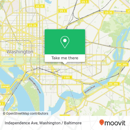 Independence Ave, Washington, DC 20003 map