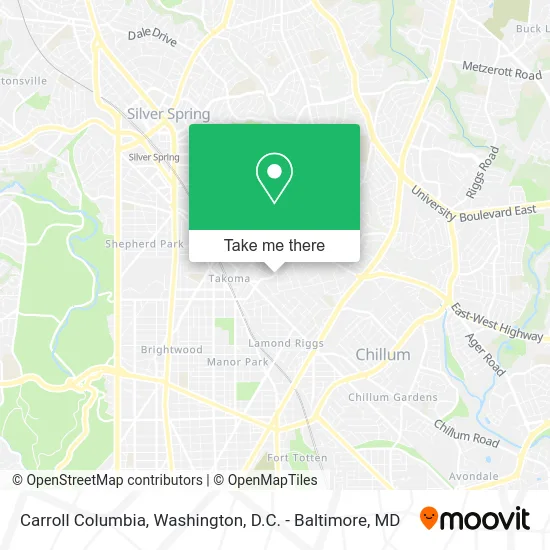 Carroll Columbia map