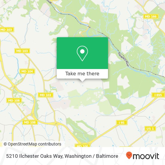 5210 Ilchester Oaks Way, Ellicott City, MD 21043 map
