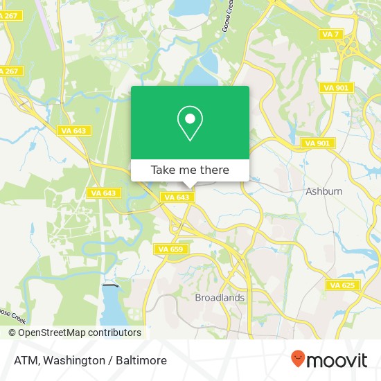 Mapa de ATM, 42800 Creek View Plz