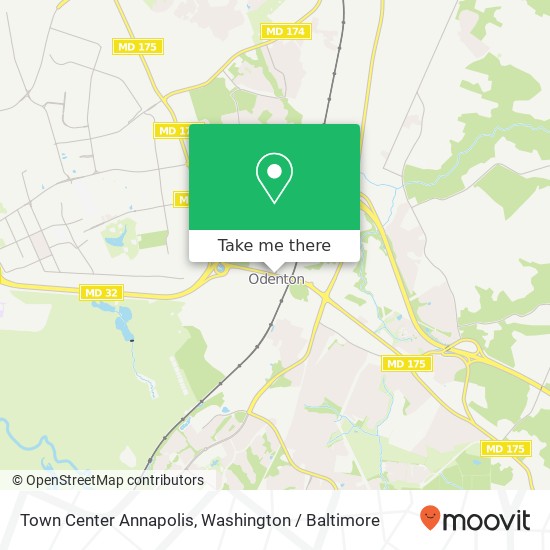 Mapa de Town Center Annapolis, Odenton, MD 21113
