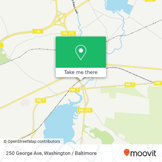 Mapa de 250 George Ave, North East, MD 21901