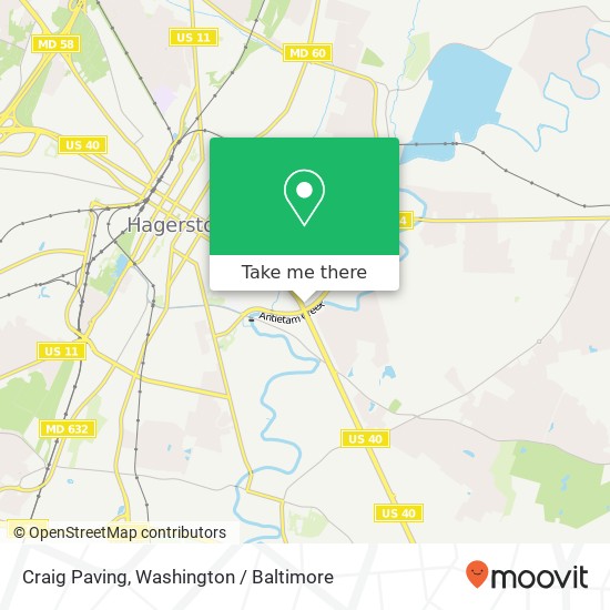Mapa de Craig Paving, 1000 Dual Hwy