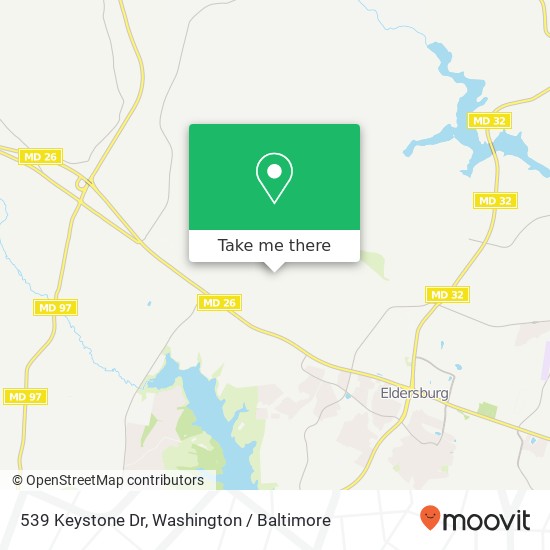 Mapa de 539 Keystone Dr, Sykesville, MD 21784