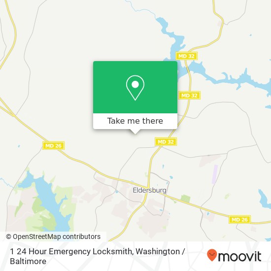 Mapa de 1 24 Hour Emergency Locksmith, 5636 Hodges Rd