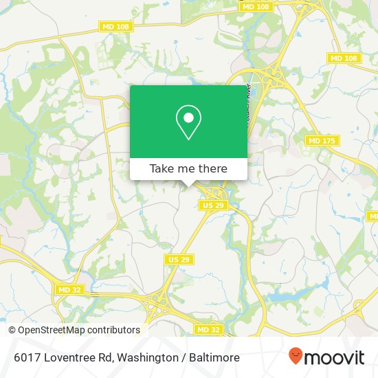6017 Loventree Rd, Columbia, MD 21044 map