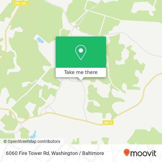 6060 Fire Tower Rd, Welcome, MD 20693 map