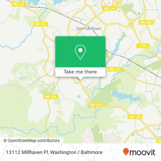 13112 Millhaven Pl, Germantown, MD 20874 map