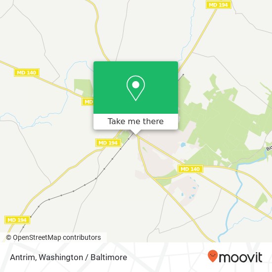 Mapa de Antrim, 206 E Baltimore St