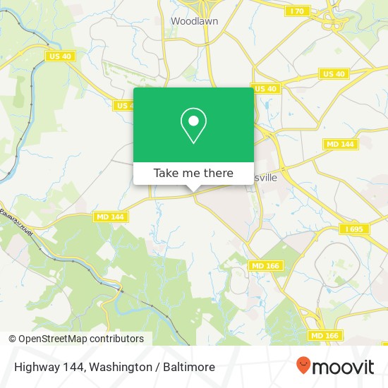 Mapa de Highway 144, Catonsville (BALTIMORE), MD 21228
