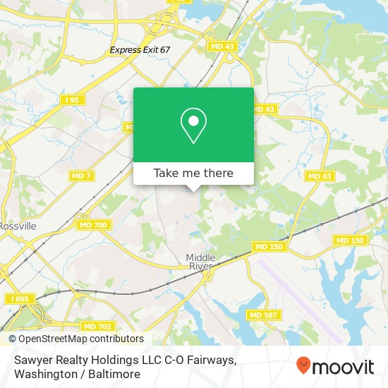 Mapa de Sawyer Realty Holdings LLC C-O Fairways, 9901 Langs Rd