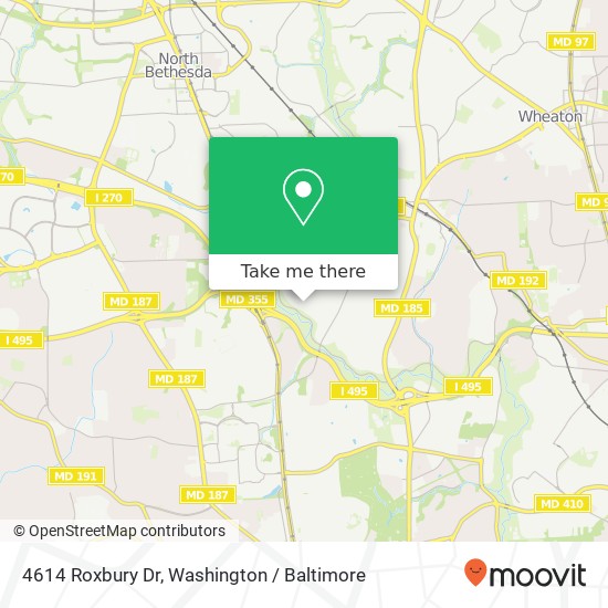 4614 Roxbury Dr, Bethesda, MD 20814 map