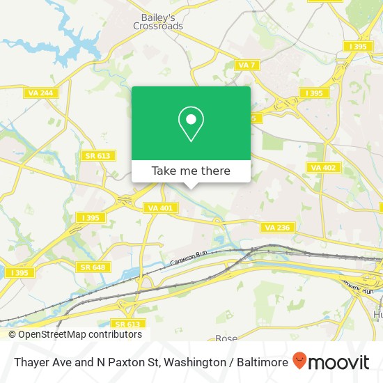 Thayer Ave and N Paxton St, Alexandria, VA 22304 map