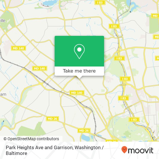 Park Heights Ave and Garrison, Baltimore, MD 21215 map