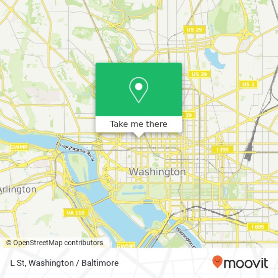 Mapa de L St, Washington, DC 20036