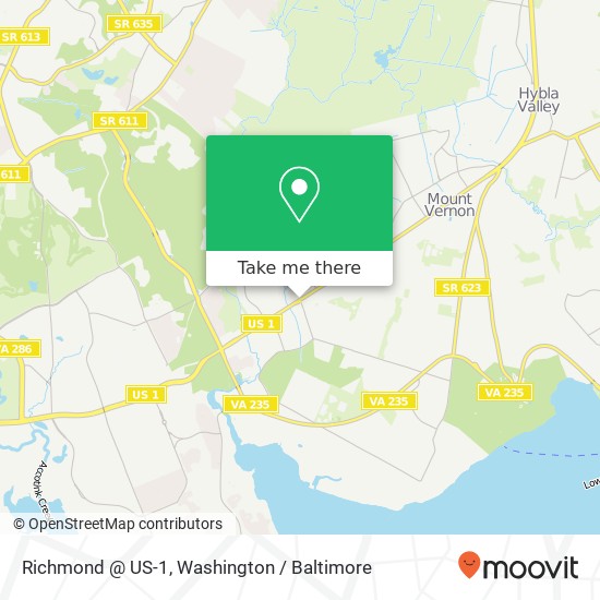 Mapa de Richmond @ US-1, Alexandria, VA 22309