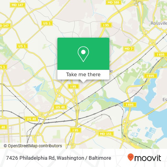 7426 Philadelphia Rd, Rosedale, MD 21237 map