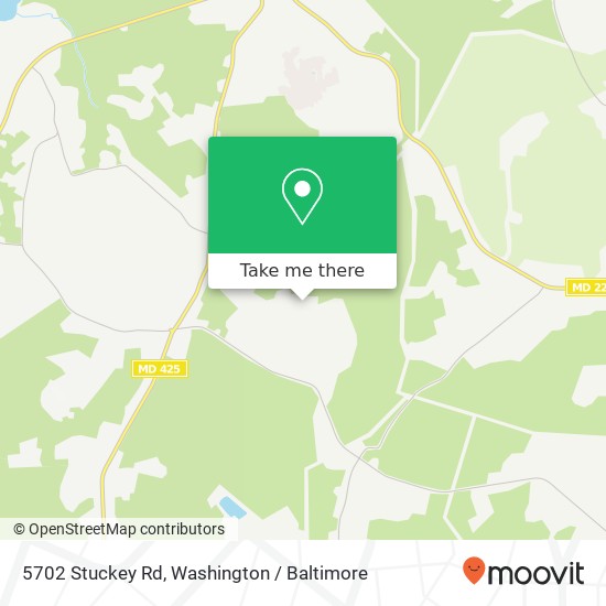 Mapa de 5702 Stuckey Rd, Indian Head, MD 20640