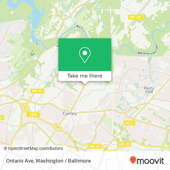 Ontario Ave, Parkville, MD 21234 map