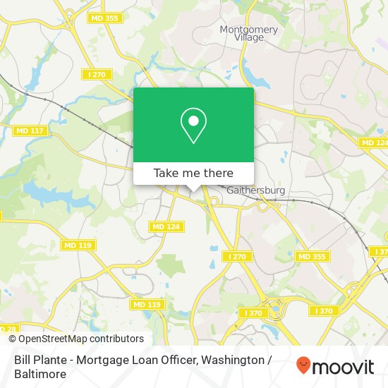 Mapa de Bill Plante - Mortgage Loan Officer, 810 W Diamond Ave