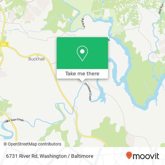 Mapa de 6731 River Rd, Manassas, VA 20111