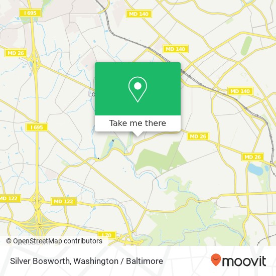Mapa de Silver Bosworth, Gwynn Oak (Baltimore), MD 21207