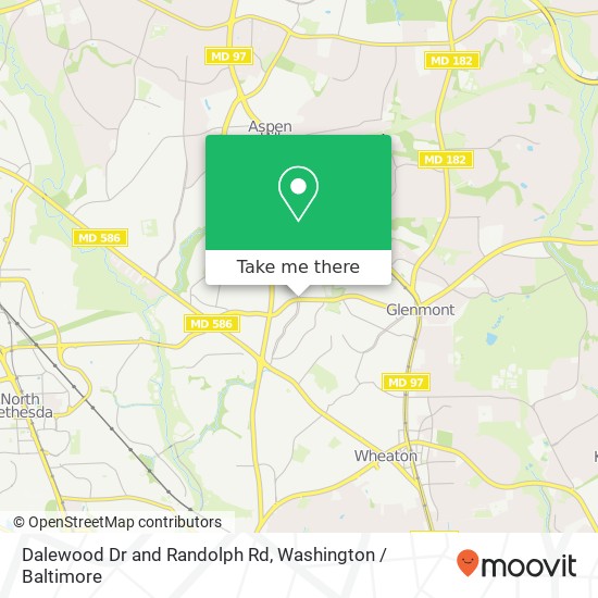 Mapa de Dalewood Dr and Randolph Rd, Silver Spring (WHEATON), MD 20906