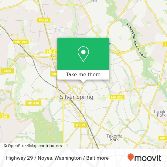 Highway 29 / Noyes, Silver Spring, MD 20910 map