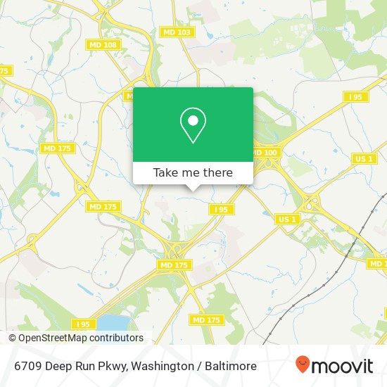 Mapa de 6709 Deep Run Pkwy, Elkridge, MD 21075