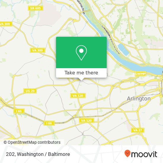202, 4400 Lee Hwy #202, Arlington, VA 22207, USA map