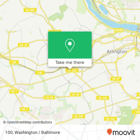 100, 900 N Glebe Rd #100, Arlington, VA 22203, USA map