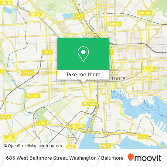 685 West Baltimore Street map