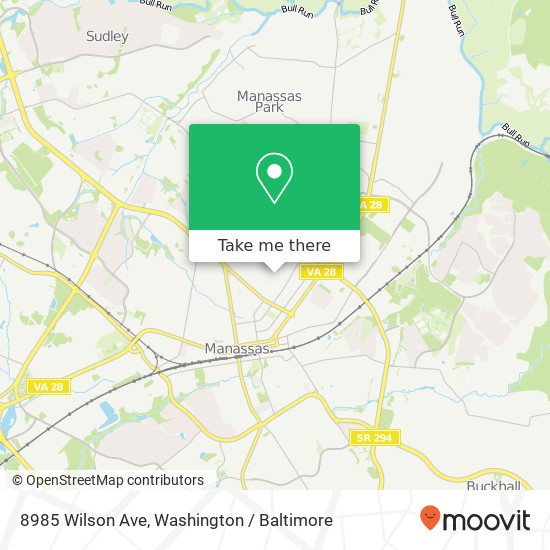 8985 Wilson Ave, Manassas, VA 20110 map