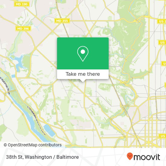 Mapa de 38th St, Washington, DC 20016