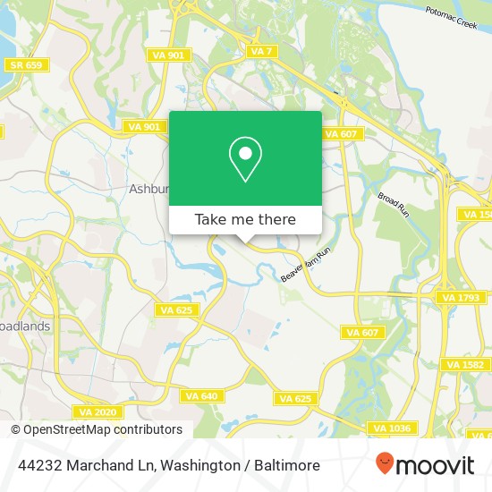 44232 Marchand Ln, Ashburn, VA 20147 map