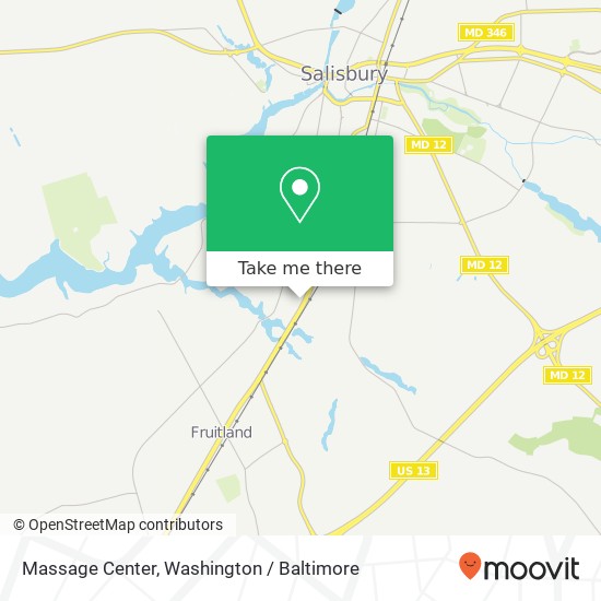 Massage Center map