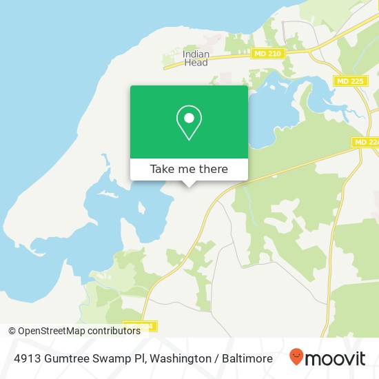 Mapa de 4913 Gumtree Swamp Pl, Marbury, MD 20658