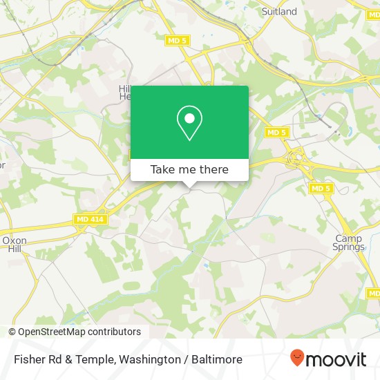 Fisher Rd & Temple, Temple Hills, MD 20748 map