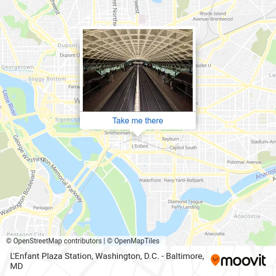L'Enfant Plaza Station map